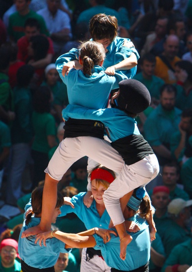 Human Towers Are Built In The 22nd Tarragona Castells Competition